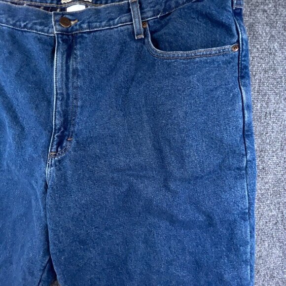 LL Bean Blue Jeans Adult Men's 44X30 Relaxed Fit Blanket Lined Plaid 100% Cotton - Picture 3 of 12